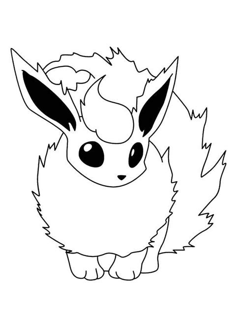 Pokemon Fire Pokemon Flareon Coloring Pages Fire Pokemon Coloring