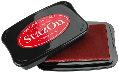 Stazon Solvent Ink Pad Cherry Pink Sz 81 712353150812 Ebay