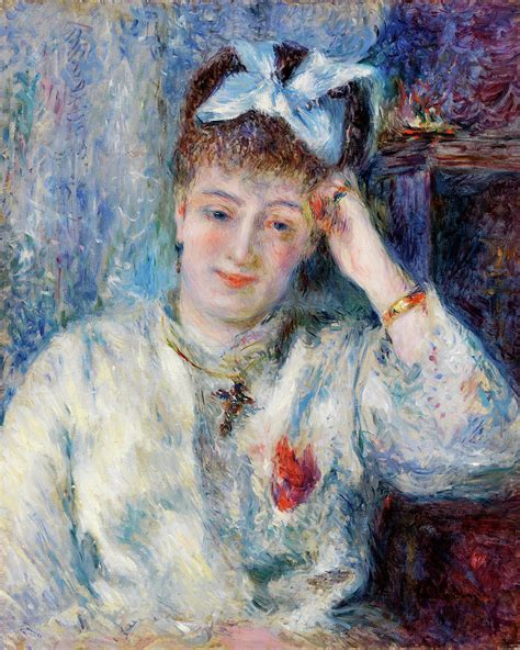 Portrait Of Mademoiselle Marie Murer Painting By Pierre Auguste Renoir