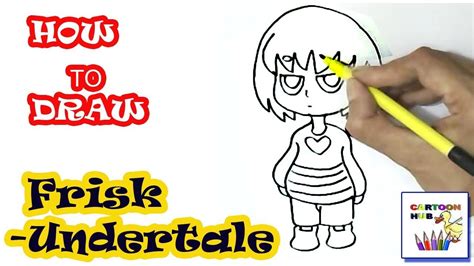 How To Draw Frisk Undertale In Easy Steps Step By Step For Children