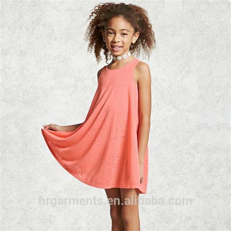 Custom 100 Coton Summer Sleeveless Kids Skirt Fashion Boutique Designs