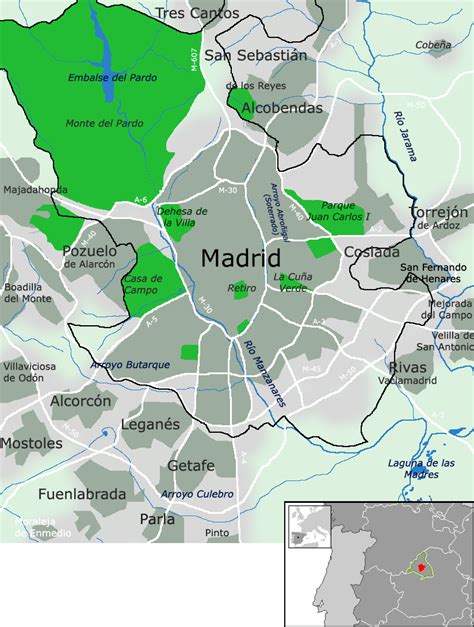 Maps Of Madrid And Surrounding Municipalities 2007