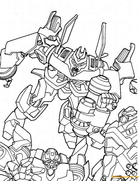 Transformers megatron is one of the popular series for children. Megatron Fighting Bumblebee Coloring Pages - Transformers ...