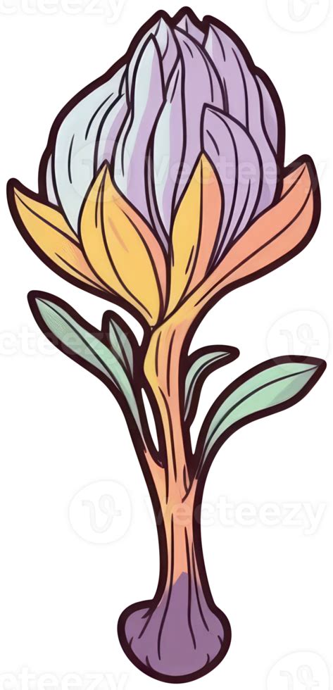 Flower Sticker Transparent Illustration 23409960 Png