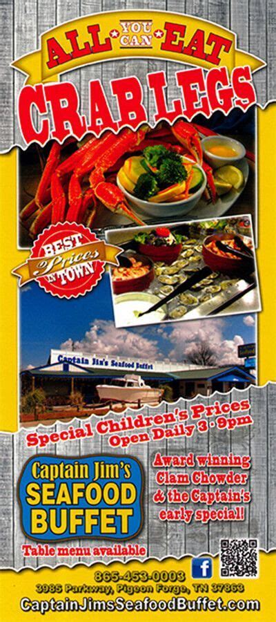 Captain Jim's Seafood Buffet Pigeon Forge TN | Seafood buffet, Best