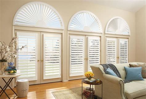 Custom Shutters Blinds For Arched Windows Arched Window Treatments