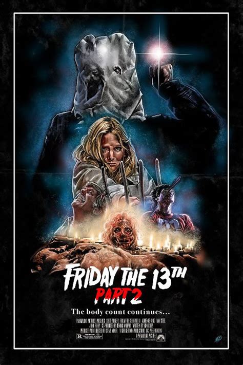 Friday 13th Part 2 1981 Friday The 13th Movie Posters Horror