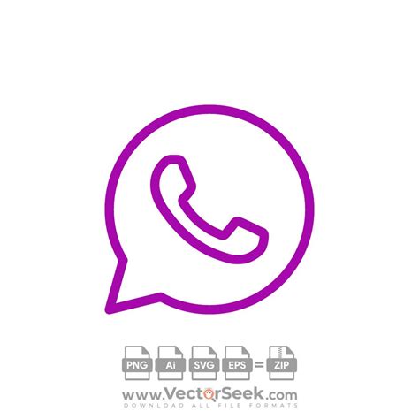Purple Whatsapp Icon Vector Ai Png Svg Eps Free Download