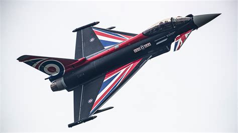 New Typhoon Jet With Union Jack Livery Unveiled At Raf Coningsby