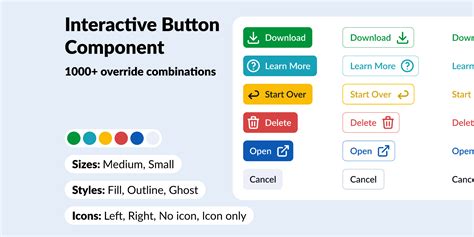 Interactive Button Component Figma