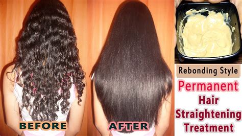 Permanent Hair Straightening At Homere Bonding Style Straight Hair At