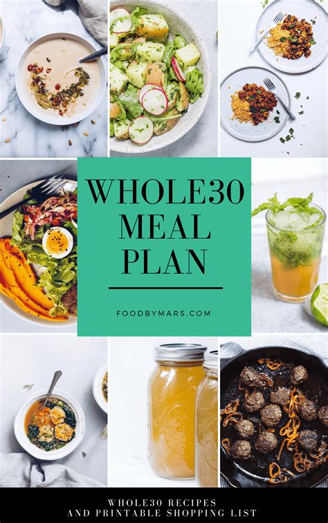 Whole30 Meal Plan Food By Mars