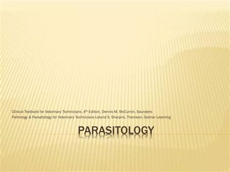 Ppt Parasitology Powerpoint Presentation Free Download Id 2015828