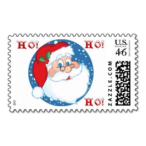 Santa Claus Christmas Postage Stamps Zazzle Postage Stamps