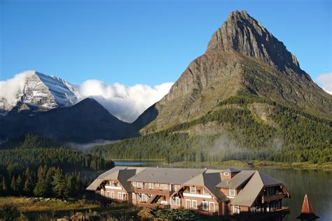 Many Glacier Hotel Swiftcurrent Lake Outdoor Project