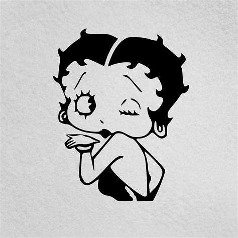 Betty Boop Blowing Kiss Vinyl 5 Inches Color Black