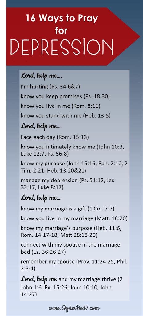 8 bible verses for depression. 16 Ways To Pray For Depression When It Affects Your ...