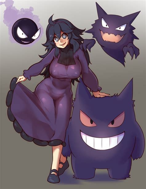 Hex Maniac Gengar Gastly And Haunter Pokemon And More Drawn By Tomoko Nap Danbooru