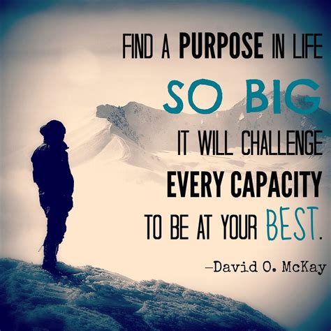 Find A Purpose In Life So Big It Will Challenge Every