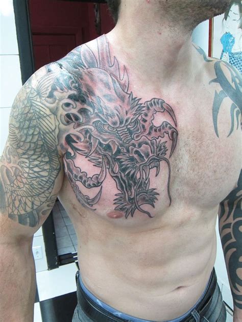 Back in the 3 rd century bce or earlier, the symbol of this tattoo was the concept of chinese culture and philosophy. chinese dragon half sleeve tattoo - Google Search | Cool ...