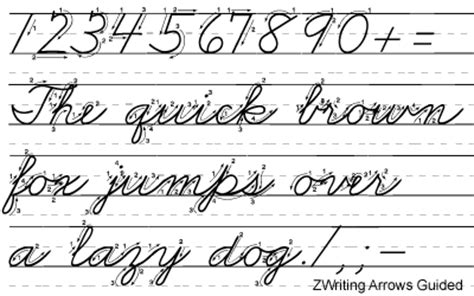 Downloadable pdfs provide practice writing legibly in handwriting or cursive. Buy ZWriting Arrows Guided font for Zaner-Bloser for ...