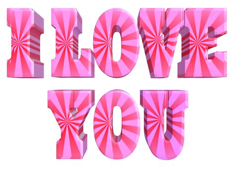You Love Pink Colored Letters Free Image Download