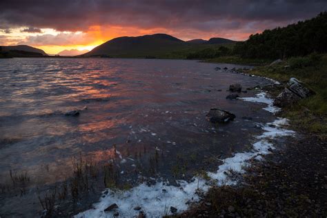 Sunset Over Loch Droma Scotland David Gibbeson Photography