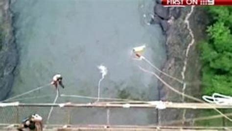 Bungee Jump Accident Drops Woman Into Crocodile Infested Waters Video
