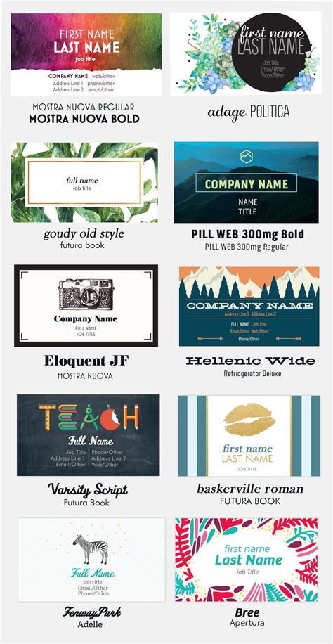 Because of this, the font size you choose will need to be small enough so that all of your information can fit on the card without looking crowded, but still large enough that the information can be easily read. How to choose the best font for your business card ...