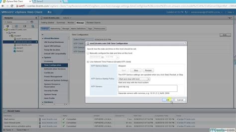 How To Configure Esxi Network Time Protocol Ntp Via