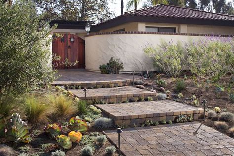 This patio makes excellent use of a neutral palette. Promised Path Landscaping Inc | Paver steps, Exterior ...