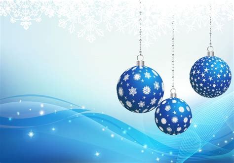 Blue Christmas Ornament Backgound Vector Graphic Blue Christmas