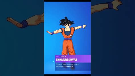 Signature Shuffle Goku Skin Showcase With All Fortnite Dances