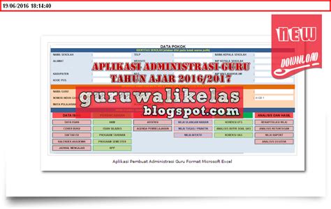 The latest version of the ea form is : Aplikasi Pembuat Administrasi Guru Format Microsoft Excel ...
