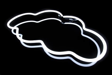 Neon White Cloud Hire Kemp London Bespoke Neon Signs And Prop Hire