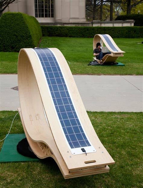 Solar Powered Lounge Chair With Charging Station Sun