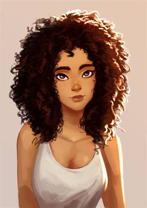 Curly By Raichiyo33 On Deviantart Curly Hair Drawing Afro Hair