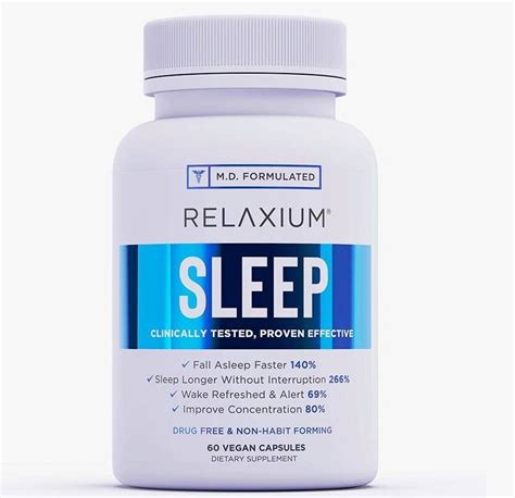 Relaxium Natural Sleep Aid As Seen On Tv Products Usa 30 Day Trial