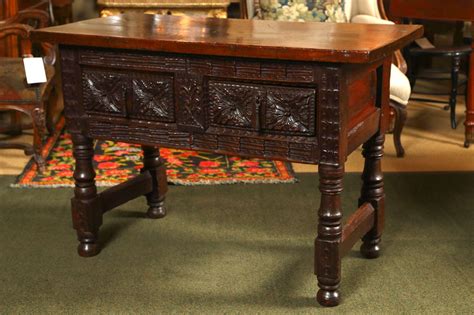 Carved Walnut Spanish Table For Sale at 1stDibs | spanish tables