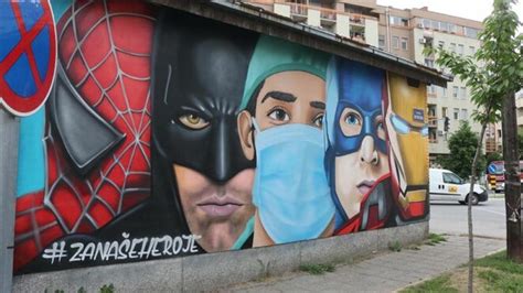 Zdravlje kroz katalog akcija i kupona. Mural for medical workers in Novi Sad 🇷🇸 Serbia - Virily