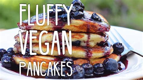 How To Make Vegan Pancakes Perfect Fluffy Pancakes Youtube