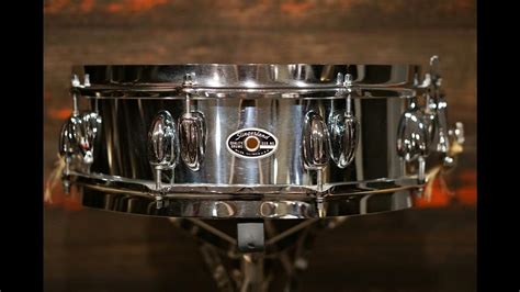 Sold Slingerland 4x14 Buddy Rich Snare Drum 1970s Chrome Over Wood