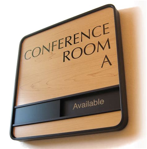 Wood Conference Room Signs Sliding Office Signs In Session Door