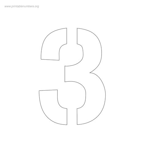 7 Best Images Of Printable Number Stencil 2 Number 2 Numbers Coloring