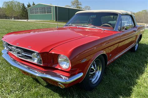 For Sale 1965 Ford Mustang Convertible Rangoon Red White Soft Top