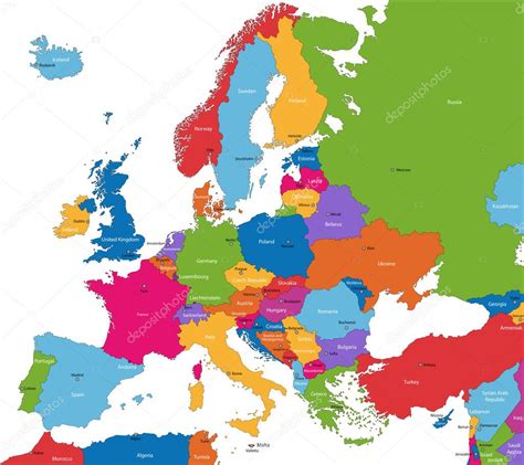 Europe Map Stock Vector Image By ©volina 1141952
