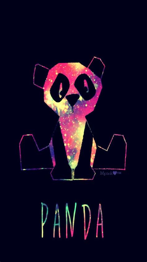 Neon Panda Galaxy Wallpaper Androidwallpaper