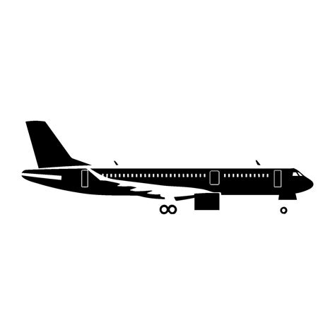 Airplane Silhouette Vector Clipart 29565092 Vector Art At Vecteezy