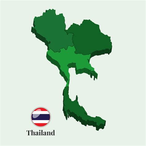 Premium Vector 3d Map Of Thailand Vector Stock Photos Designs