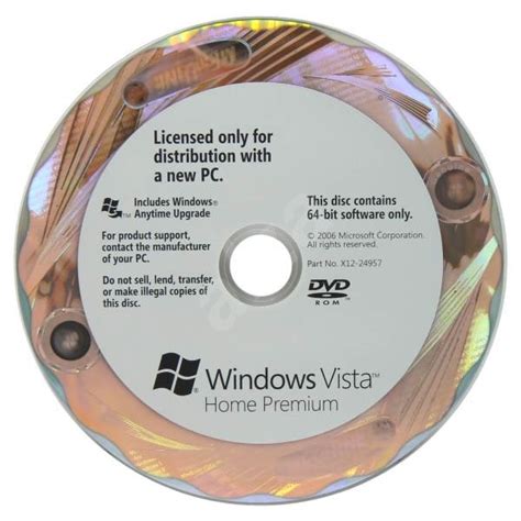 Oem Microsoft Windows Vista Home Premium 64 Bit Edition Eng Upgrade Na